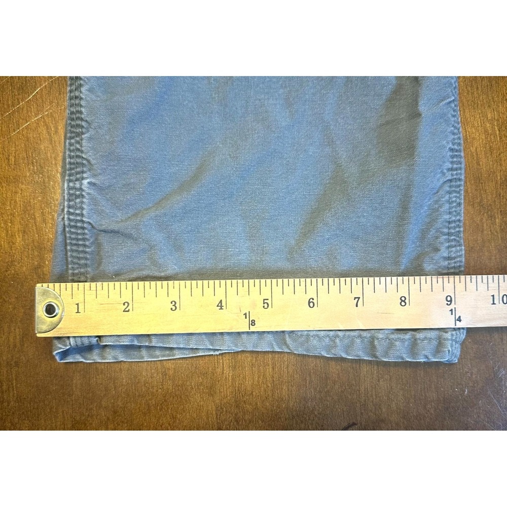 Vintage Carhartt Work Pants Men's 38 Gray Canvas Comfort Mid Rise Straight Leg - Picture 10 of 15